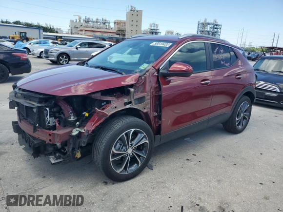 2023 Buick Encore GX Select with VIN KL4MMDSL2PB133100, listed as a Copart auction lot 56519435 with 52,287 mi miles and Salvage title. Bid and sale history available at DreamBid. Image 1.