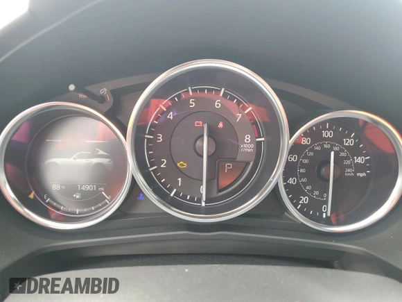 2023 Mazda MX-5 Miata Grand Touring with VIN JM1NDAM7XP0558827, listed as a Copart auction lot 79390864 with 14,901 mi miles and Salvage title. Bid and sale history available at DreamBid. Image 9.
