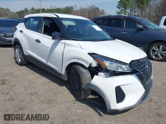 2024 Nissan Kicks S with VIN 3N1CP5BV8RL534588, listed as a IAAI auction lot 41832330 with 8,811 mi miles and . Bid and sale history available at carsss.com. Image 1.