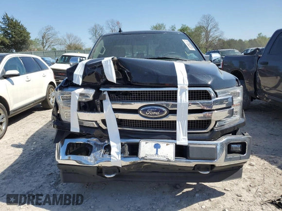2018 Ford F-150 XL with VIN 1FTEW1EG7JFB79152, listed as a Copart auction lot 51758235 with 160,559 mi miles and Salvage Title. Bid and sale history available at carsss.com. Image 5.