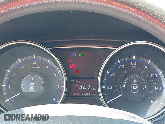 2013 Hyundai Sonata GLS z VIN 5NPEB4AC2DH594583, wystawiony jako IAAI lot #42328518 z przebiegiem 142 504 mil mil oraz . Historia ofert i sprzedaży dostępna na DreamBid. Obrazek 7.