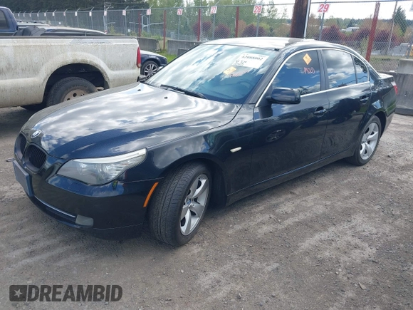 2008 BMW 5 Series 528i with VIN WBANU53558C117336, listed as a IAAI auction lot 42088002 with 127,411 mi miles and . Bid and sale history available at carsss.com. Image 2.