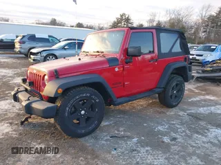 2014 Jeep Wrangler Sport with VIN 1C4AJWAG9EL295931, listed as a IAAI auction lot 41362815 with 104,881 mi miles and . Bid and sale history available at carsss.com. Image 2.