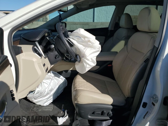 2021 Nissan Murano Platinum z VIN 5N1AZ2DS3MC147348, wystawiony jako Copart lot #82631594 z przebiegiem Nie podano mil oraz Szkoda całkowita • Salvage title. Historia ofert i sprzedaży dostępna na DreamBid. Obrazek 7.