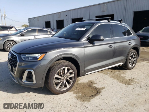 2022 Audi Q5 S line Premium Plus with VIN WA1EAAFY0N2016503, listed as a Copart auction lot 47749875 with 59,499 mi miles and Salvage Title. Bid and sale history available at carsss.com. Image 1.