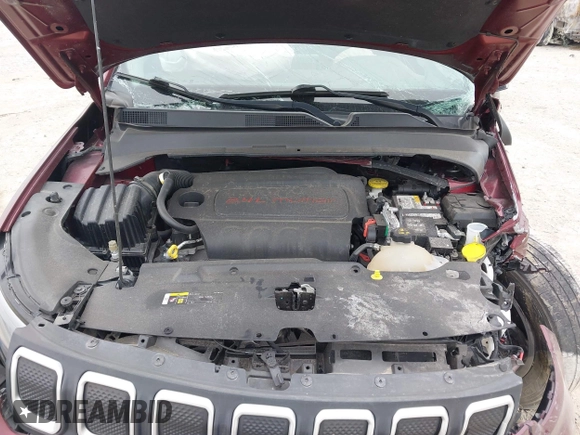 2022 Jeep Compass Latitude with VIN 3C4NJDBB1NT110087, listed as a IAAI auction lot 42033883 with 22,291 mi miles and . Bid and sale history available at DreamBid. Image 10.
