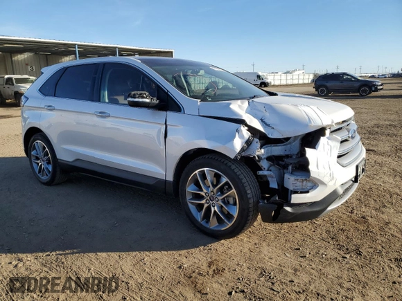 2017 Ford Edge Titanium with VIN 2FMPK4K81HBC43874, listed as a Copart auction lot 47468535 with 91,585 mi miles and Salvage Title. Bid and sale history available at carsss.com. Image 4.