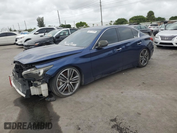 2017 Infiniti Q50 Sport z VIN JN1EV7AP6HM734340, wystawiony jako Copart lot #59717235 z przebiegiem 102 406 mil mil oraz Szkoda całkowita • Salvage title. Historia ofert i sprzedaży dostępna na DreamBid. Obrazek 1.