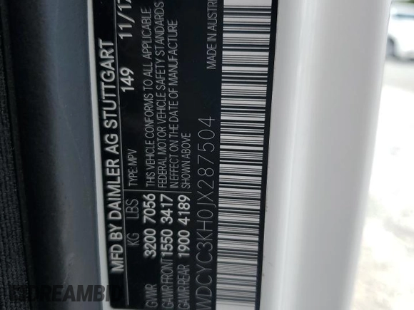 2018 Mercedes-Benz G with VIN WDCYC3KH0JX287504, listed as a Copart auction lot 72194444 with 62,059 mi miles and Salvage Title. Bid and sale history available at DreamBid. Image 13.