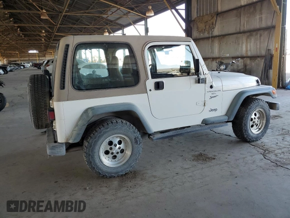 1999 Jeep Wrangler Sport с VIN 1J4FY19S9XP414239, выставлен на аукционе Copart как лот 66882505 с пробегом 131 916 миль миль и Чистый • Clean title. История ставок и продаж доступна на DreamBid. Изображение 3.