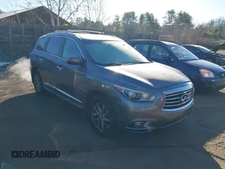 2015 Infiniti QX60 with VIN 5N1AL0MM2FC512287, listed as a IAAI auction lot 41069414 with 105,219 mi miles and . Bid and sale history available at DreamBid. Image 1.