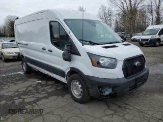 2024 Ford Transit Cargo with VIN 1FTBR1C87RKB09286, listed as a Copart auction lot 48544955 with 4,343 mi miles and Salvage Title. Bid and sale history available at DreamBid. Image 4.