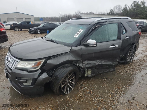 2016 Ford Explorer Platinum with VIN 1FM5K8HT2GGD33620, listed as a Copart auction lot 44433785 with 203,516 mi miles and Salvage Title. Bid and sale history available at carsss.com. Image 1.