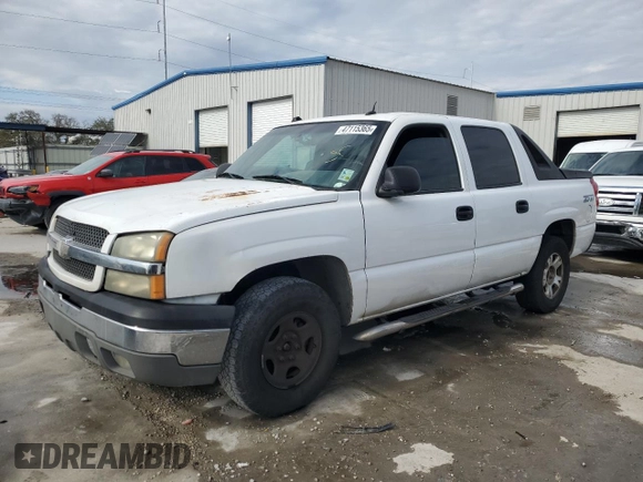 2004 Chevrolet Avalanche z VIN 3GNEK12T44G279538, wystawiony jako Copart lot #47115365 z przebiegiem Nie podano mil oraz Szkoda całkowita • Salvage title. Historia ofert i sprzedaży dostępna na DreamBid. Obrazek 1.
