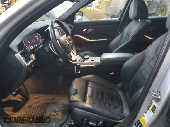 2020 BMW 3 Series 330i xDrive with VIN WBA5R7C00LFH77098, listed as a Copart auction lot 44595615 with 84,446 mi miles and Salvage Title. Bid and sale history available at DreamBid. Image 7.