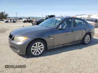 2007 BMW 3 Series 328i with VIN WBAVC53517FZ73443, listed as a Copart auction lot 50095755 with 197,708 mi miles and Salvage Title. Bid and sale history available at carsss.com. Image 1.