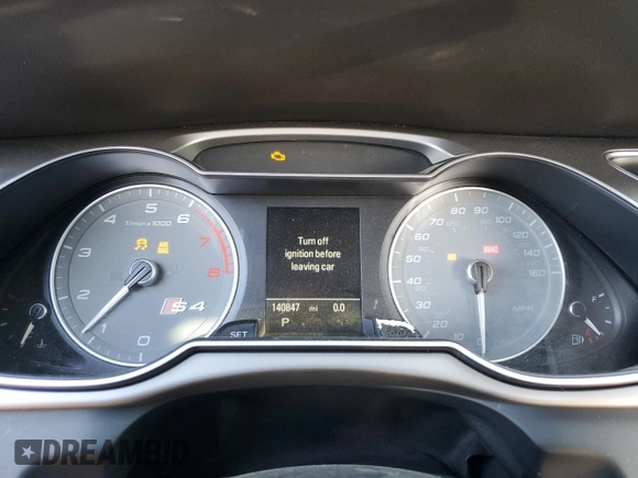 2014 Audi S4 Premium Plus with VIN WAUBGAFL7EA058438, listed as a Copart auction lot 77026174 with 140,847 mi miles and Salvage Title. Bid and sale history available at carsss.com. Image 9.