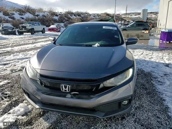 2019 Honda Civic Sedan Sport with VIN 2HGFC2F82KH506102, listed as a Copart auction lot 44227105 with 107,452 mi miles and Salvage Title. Bid and sale history available at carsss.com. Image 12.