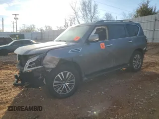 2021 Nissan Armada SL with VIN JN8AY2BA3M9372601, listed as a Copart auction lot 45874415 with 96,302 mi miles and Salvage Title. Bid and sale history available at carsss.com. Image 1.