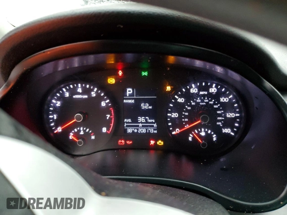 2018 Kia Rio LX with VIN 3KPA25AB1JE064522, listed as a Copart auction lot 43870185 with 208,173 mi miles and Non Repairable. Bid and sale history available at DreamBid. Image 9.