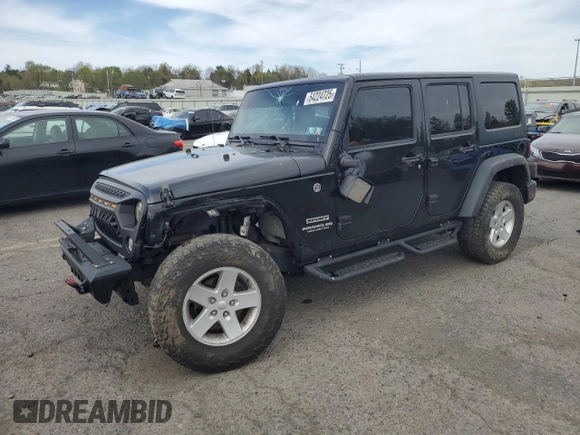 2017 Jeep Wrangler Unlimited Sport with VIN 1C4BJWDG6HL678021, listed as a Copart auction lot 54224725 with 97,644 mi miles and Salvage title. Bid and sale history available at DreamBid. Image 1.