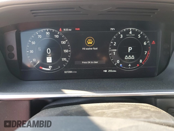 2021 Land Rover Range Rover Sport HSE Dynamic with VIN SALWR2SE2MA770665, listed as a Copart auction lot 54394605 with 27,284 mi miles and Salvage title. Bid and sale history available at DreamBid. Image 9.