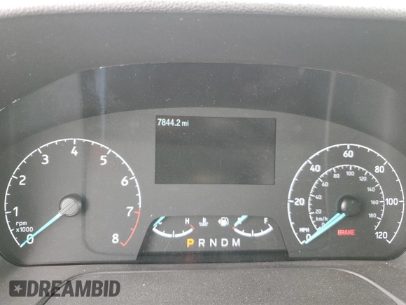 2024 Ford Transit with VIN 1FTLW3U8XRKA57434, listed as a Copart auction lot 47895265 with 7,844 mi miles and Salvage Title. Bid and sale history available at DreamBid. Image 9.
