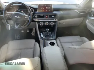 2019 Genesis G70 2.0T Sport with VIN KMTG24LA5KU027258, listed as a Copart auction lot 88981855 with 41,826 mi miles and Salvage Title. Bid and sale history available at carsss.com. Image 8.