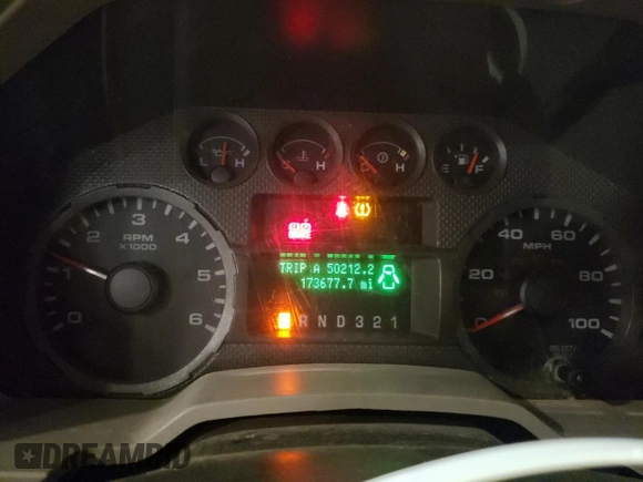 2010 Ford F-350 with VIN 1FTWW3B59AEA14597, listed as a Copart auction lot 52168945 with 173,677 mi miles and Salvage title. Bid and sale history available at DreamBid. Image 9.