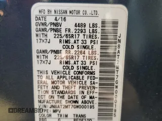 2016 Nissan Rogue S with VIN JN8AT2MT7GW000195, listed as a Copart auction lot 54763995 with 150,790 mi miles and Clean Title. Bid and sale history available at DreamBid. Image 13.