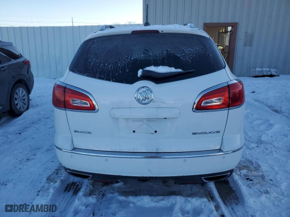 2017 Buick Enclave Leather with VIN 5GAKRBKD2HJ348058, listed as a Copart auction lot 87738385 with 137,692 mi miles and Salvage Title. Bid and sale history available at carsss.com. Image 6.