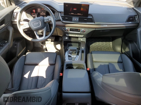 2023 Audi Q5 Sportback S line Premium Plus with VIN WA15AAFY6P2089295, listed as a Copart auction lot 55124535 with 16,884 mi miles and Salvage title. Bid and sale history available at DreamBid. Image 8.