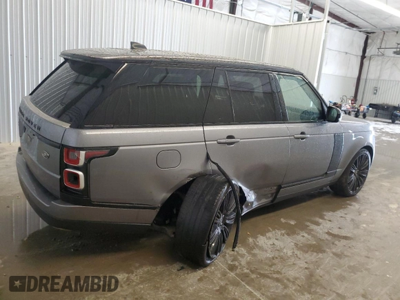 2022 Land Rover Range Rover Westminster with VIN SALGS2RU8NA465582, listed as a Copart auction lot 54510795 with 57,055 mi miles and Salvage title. Bid and sale history available at DreamBid. Image 3.
