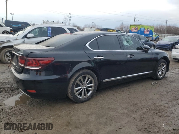 2016 Lexus LS 460 with VIN JTHCL5EF7G5026105, listed as a Copart auction lot 46699705 with Not provided miles and Salvage title. Bid and sale history available at DreamBid. Image 3.