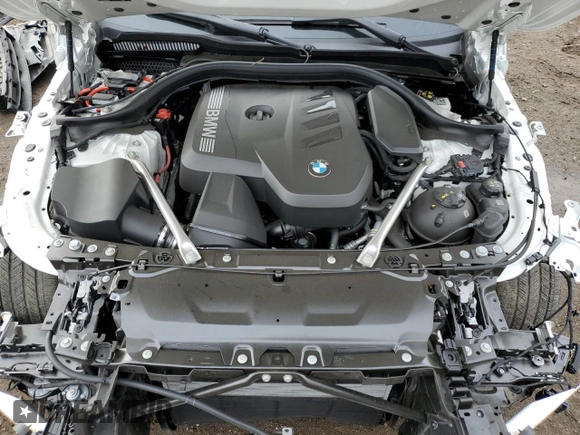 2024 BMW 5 Series 530i with VIN WBA43FJ0XRCS14707, listed as a Copart auction lot 84764324 with 7,409 mi miles and Salvage Title. Bid and sale history available at carsss.com. Image 11.
