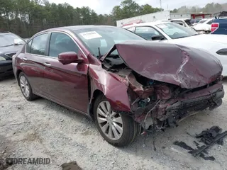 2015 Honda Accord Sedan EX-L with VIN 1HGCR2F85FA076295, listed as a IAAI auction lot 41720284 with 170,835 mi miles. Bid and sale history available at carsss.com. Image 1.