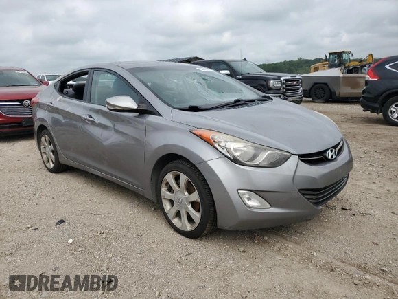 2012 Hyundai Elantra Limited with VIN KMHDH4AE3CU277052, listed as a Copart auction lot 65641075 with 286,209 mi miles and Clean title. Bid and sale history available at DreamBid. Image 4.