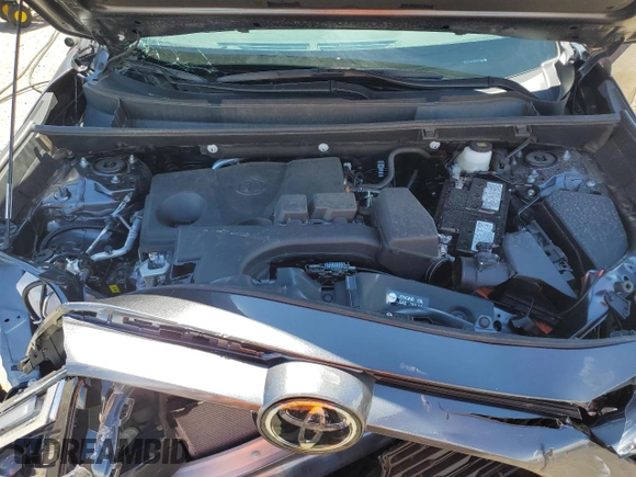 2024 Toyota RAV4 LE with VIN 2T3F1RFV9RC476045, listed as a Copart auction lot 55453285 with 7,622 mi miles and Salvage title. Bid and sale history available at DreamBid. Image 11.