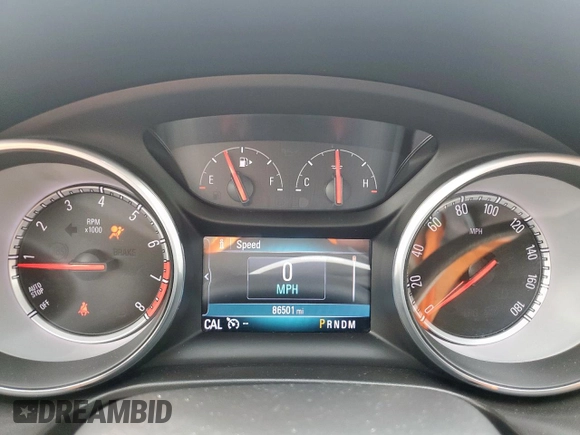 2018 Buick Regal Essence with VIN W04GP6SX4J1127816, listed as a Copart auction lot 58793905 with 86,501 mi miles and Salvage title. Bid and sale history available at DreamBid. Image 9.