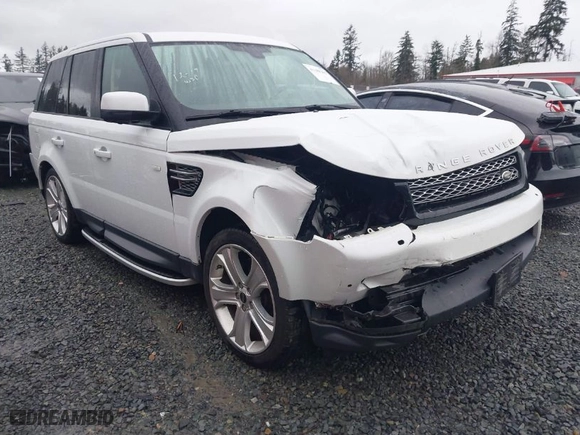 2012 Land Rover Range Rover Sport HSE LUX with VIN SALSK2D41CA720295, listed as a IAAI auction lot 41188203 with 61,043 mi miles. Bid and sale history available at carsss.com. Image 1.
