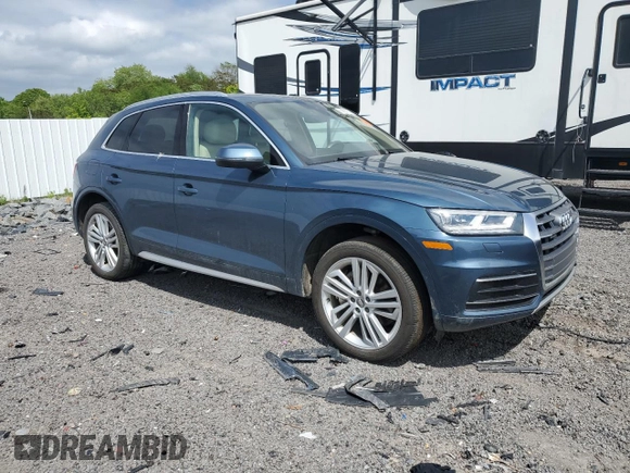 2018 Audi Q5 Premium Plus with VIN WA1BNAFY0J2010430, listed as a Copart auction lot 56914275 with Not provided miles and Salvage title. Bid and sale history available at DreamBid. Image 4.