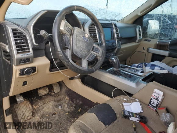 2015 Ford F-150 XLT with VIN 1FTEW1EG0FKF04593, listed as a Copart auction lot 81750364 with 142,603 mi miles and Salvage Title. Bid and sale history available at carsss.com. Image 8.