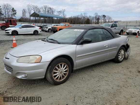2003 Chrysler Sebring with VIN 1C3EL55T73N594272, listed as a Copart auction lot 47824825 with 109,040 mi miles and Salvage Title. Bid and sale history available at DreamBid. Image 1.
