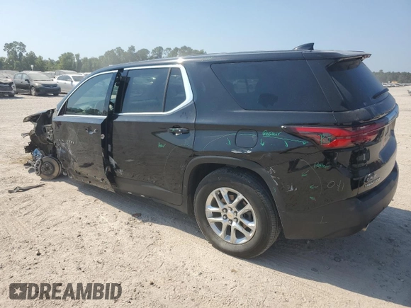 2022 Chevrolet Traverse LS with VIN 1GNERFKW1NJ101766, listed as a Copart auction lot 68106834 with 15,594 mi miles and Salvage Title. Bid and sale history available at carsss.com. Image 2.