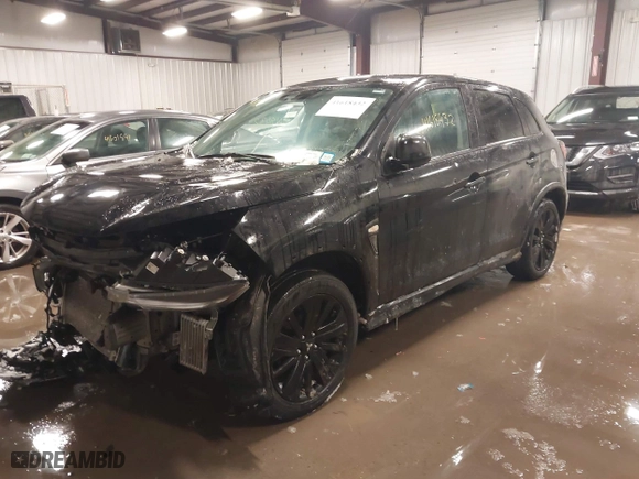 2021 Mitsubishi Outlander Sport ES with VIN JA4ARUAU5MU027058, listed as a IAAI auction lot 41618432 with 89,974 mi miles. Bid and sale history available at carsss.com. Image 17.