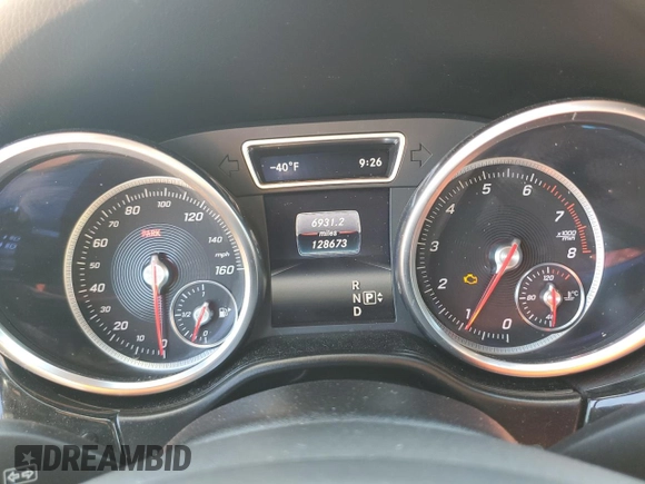 2016 Mercedes-Benz GLE 350 with VIN 4JGDA5JB4GA757172, listed as a Copart auction lot 60848325 with 128,673 mi miles and Salvage title. Bid and sale history available at DreamBid. Image 9.
