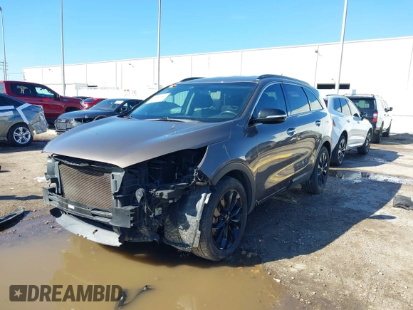 2019 Kia Sorento LX V6 with VIN 5XYPG4A56KG600188, listed as a IAAI auction lot 41347390 with 79,098 mi miles. Bid and sale history available at carsss.com. Image 2.