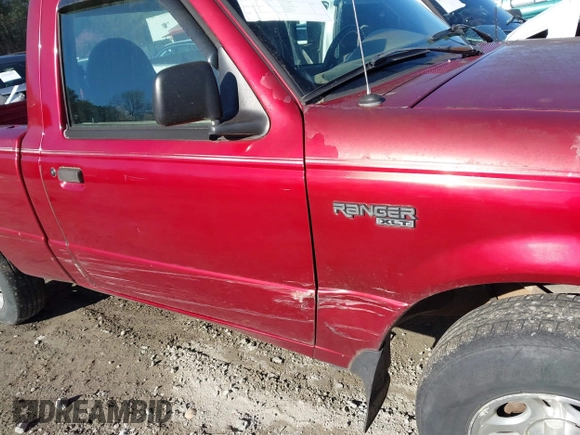 1999 Ford Ranger XL with VIN 1FTYR10C3XUA01607, listed as a IAAI auction lot 41844651 with 209,343 mi miles. Bid and sale history available at carsss.com. Image 6.