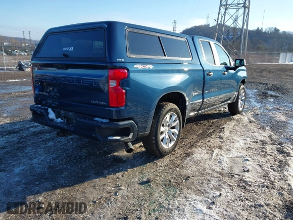 2019 Chevrolet Silverado 1500 Custom with VIN 1GCRYBEH4KZ345976, listed as a IAAI auction lot 41622043 with 102,321 mi miles and . Bid and sale history available at DreamBid. Image 4.