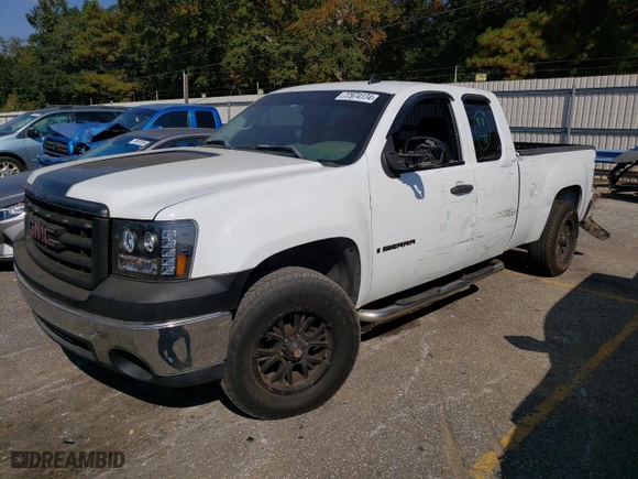 2007 GMC Sierra 1500 SLE1 with VIN 2GTEC19C471574261, listed as a Copart auction lot 77974174 with 197,683 mi miles and Salvage Title. Bid and sale history available at carsss.com. Image 1.